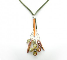 Emerald Cross Necklace 